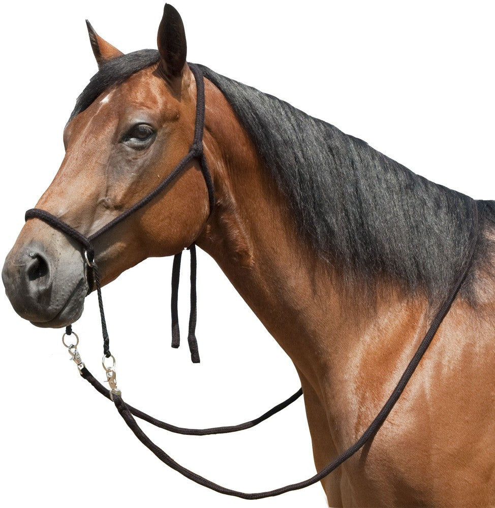 Tory Leather Bitless Poly Bridle with Reins