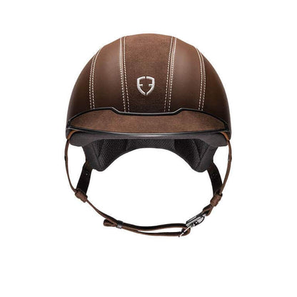 Egide Mocha Leather Helmet - Riders Choice Supply Co