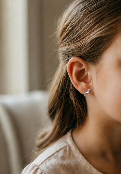 Tiny Horse Earrings