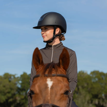Equinavia Crown MIPS Riding Helmet, Black/Gunmetal