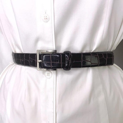 Perri's Leather Black Belt, Large