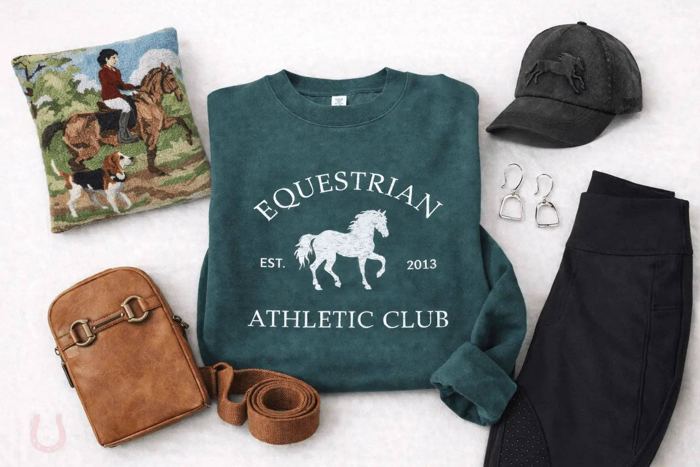Equestrian Athletic Club Sweatshirt (Green)