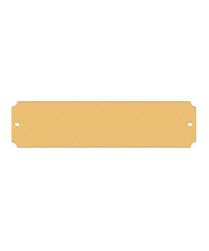 Custom Brass Stall Plate – Classic Text Engraving - Riders Choice Supply Co