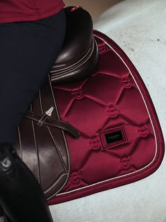 Equestrian Stockholm Jump Saddle Pad Bordeaux - Full