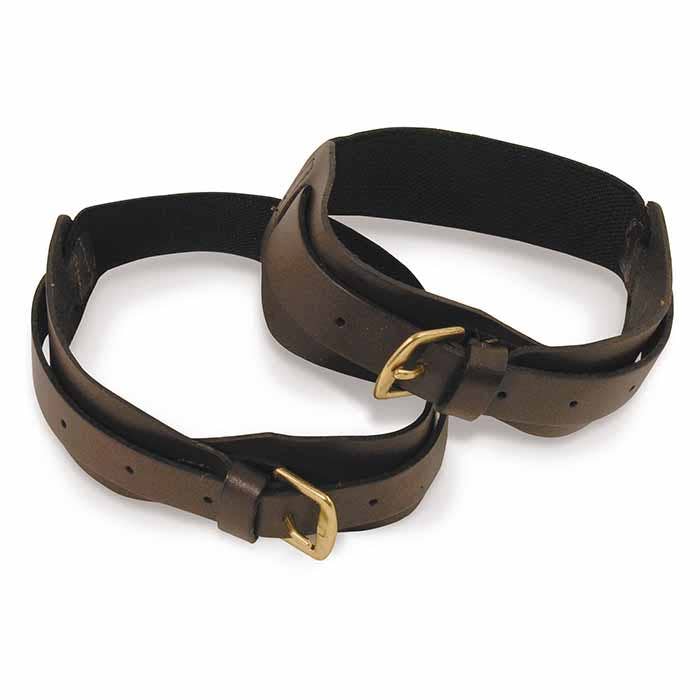 No Fuss Leather Jod Garter Straps-Brown - Riders Choice Supply Co