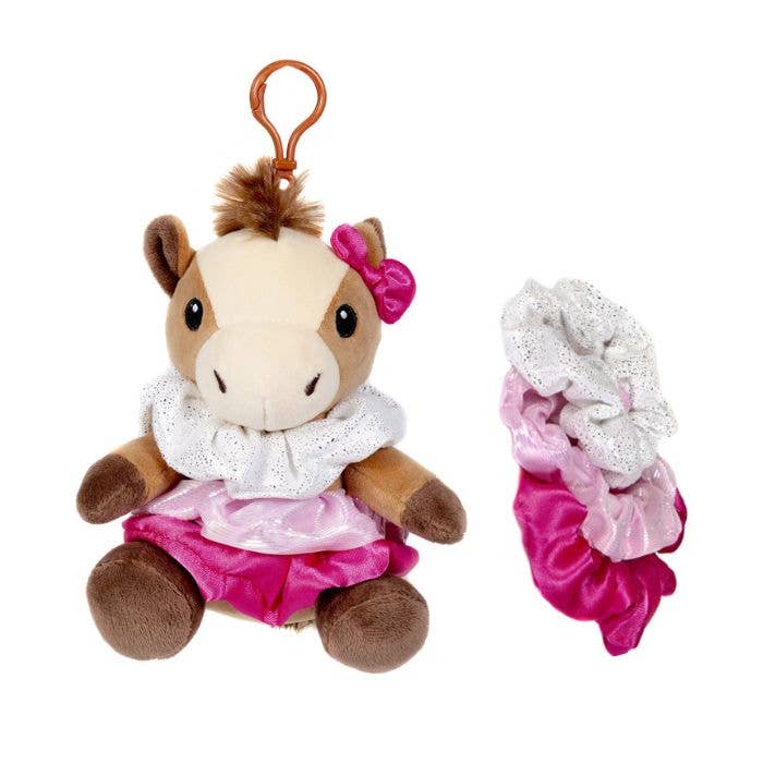 6" Scrunchie Horse Plush with Hair Accessories - Riders Choice Supply Co