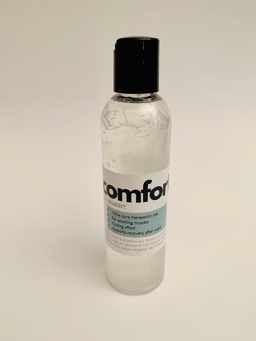 The Infused Equestrian- Comfort. A Liniment (4 oz) - Riders Choice Supply Co