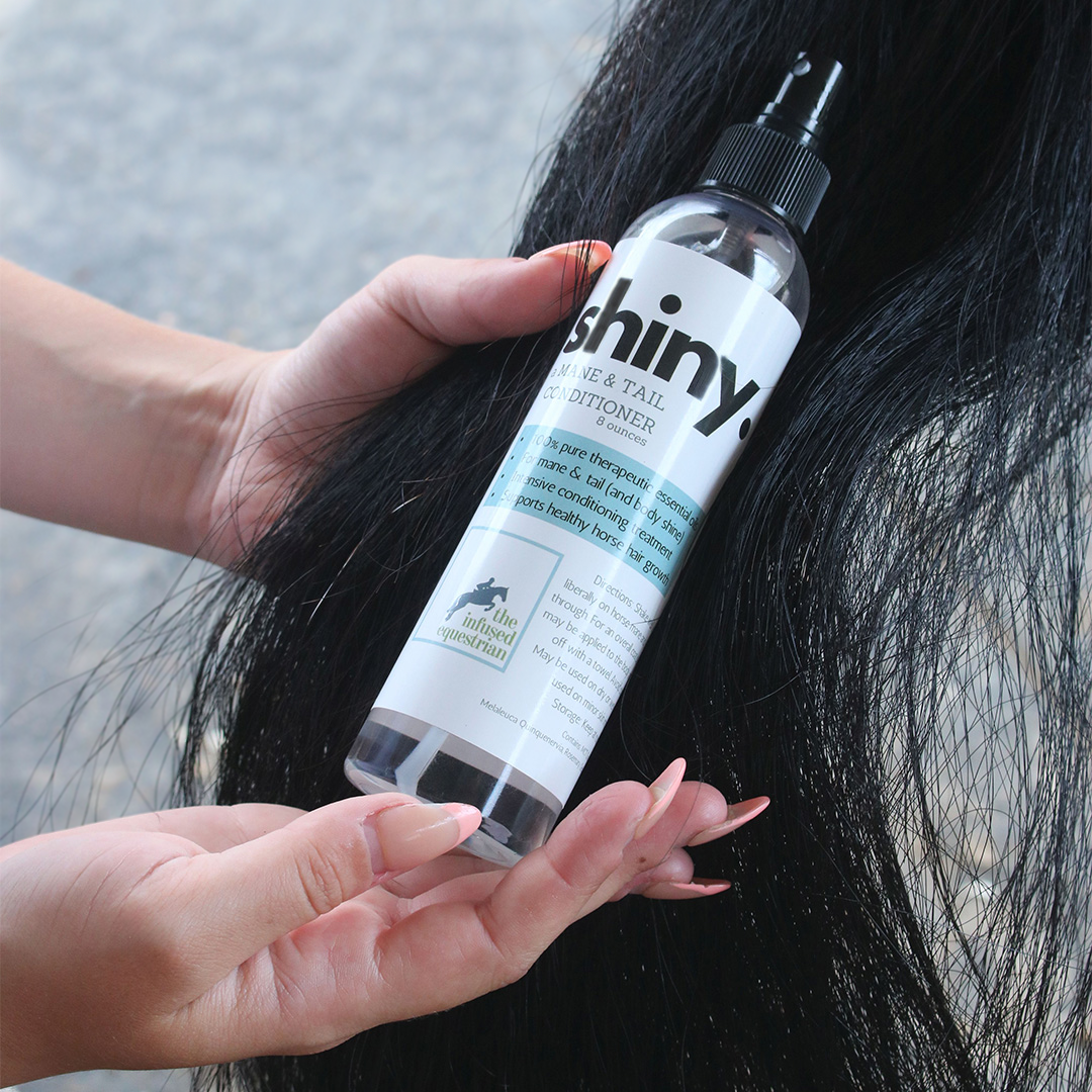 Shiny. A Mane & Tail Conditioner (4 oz., 8 oz., 28 oz.) - Riders Choice Supply Co