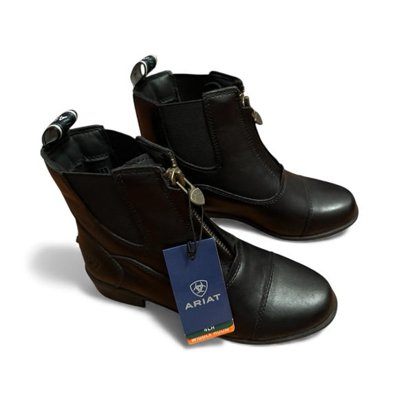 Ariat Youth Devon IV Zip Paddock Boot US 2 Black