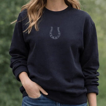 Fortuna Horseshoe Black Sweatshirt