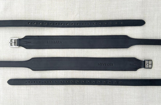 KL Select Red Barn Stability Leathers - Black
