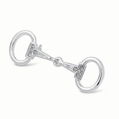 Small Silver Plated Snaffle Bit Stock Pin - Riders Choice Supply Co