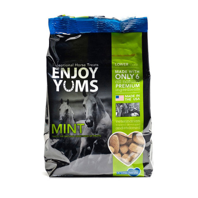 Enjoy Yums Horse Treats 1 Lbs Mint Flavor - Riders Choice Supply Co