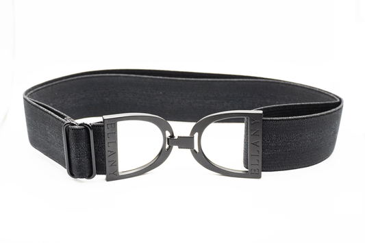 Dark Horse - 1.5" Black Stirrup Elastic Belt - Riders Choice Supply Co