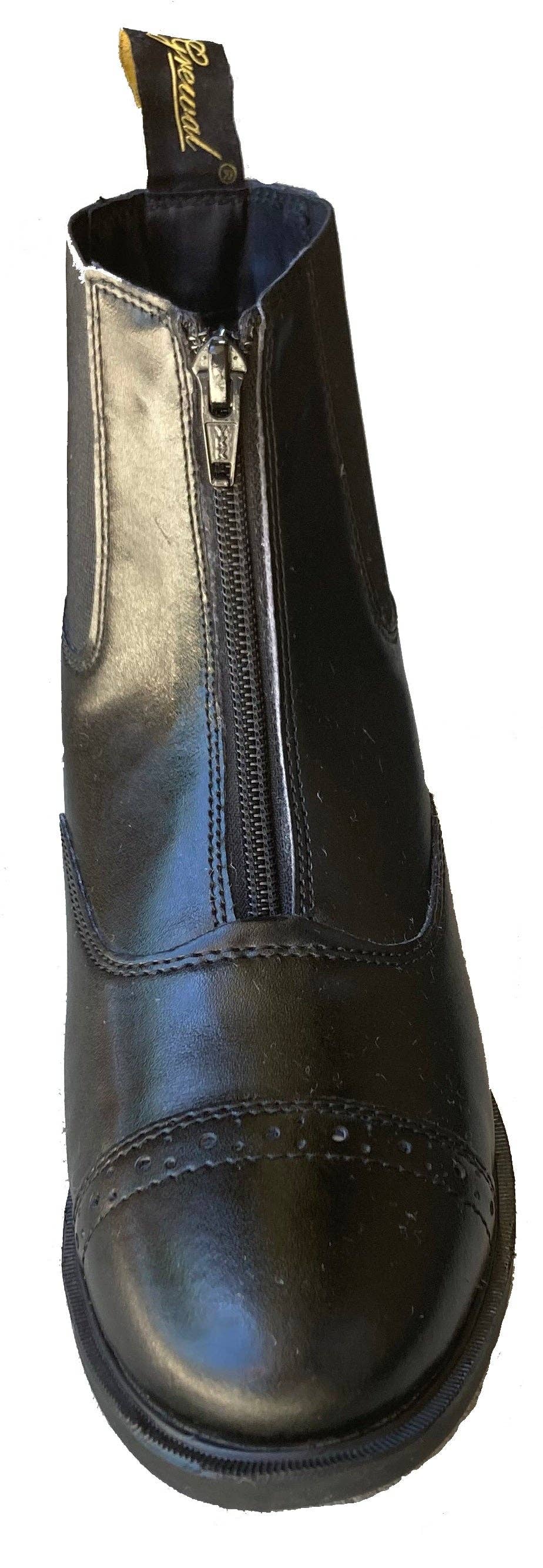 Adult Zip Up Synthetic Leather Paddock Boots: 8 - Riders Choice Supply Co