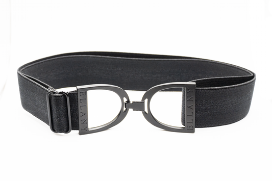 Dark Horse - 1.5" Black Stirrup Elastic Belt