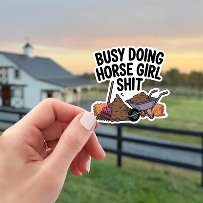 MyFancyPony Equestrian Horse Sticker -Waterproof- Horse Girl Shit