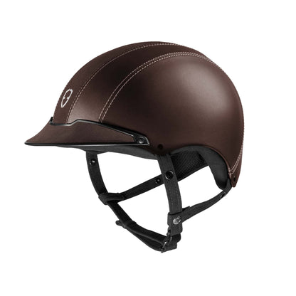 Egide Mocha Leather Helmet - Riders Choice Supply Co