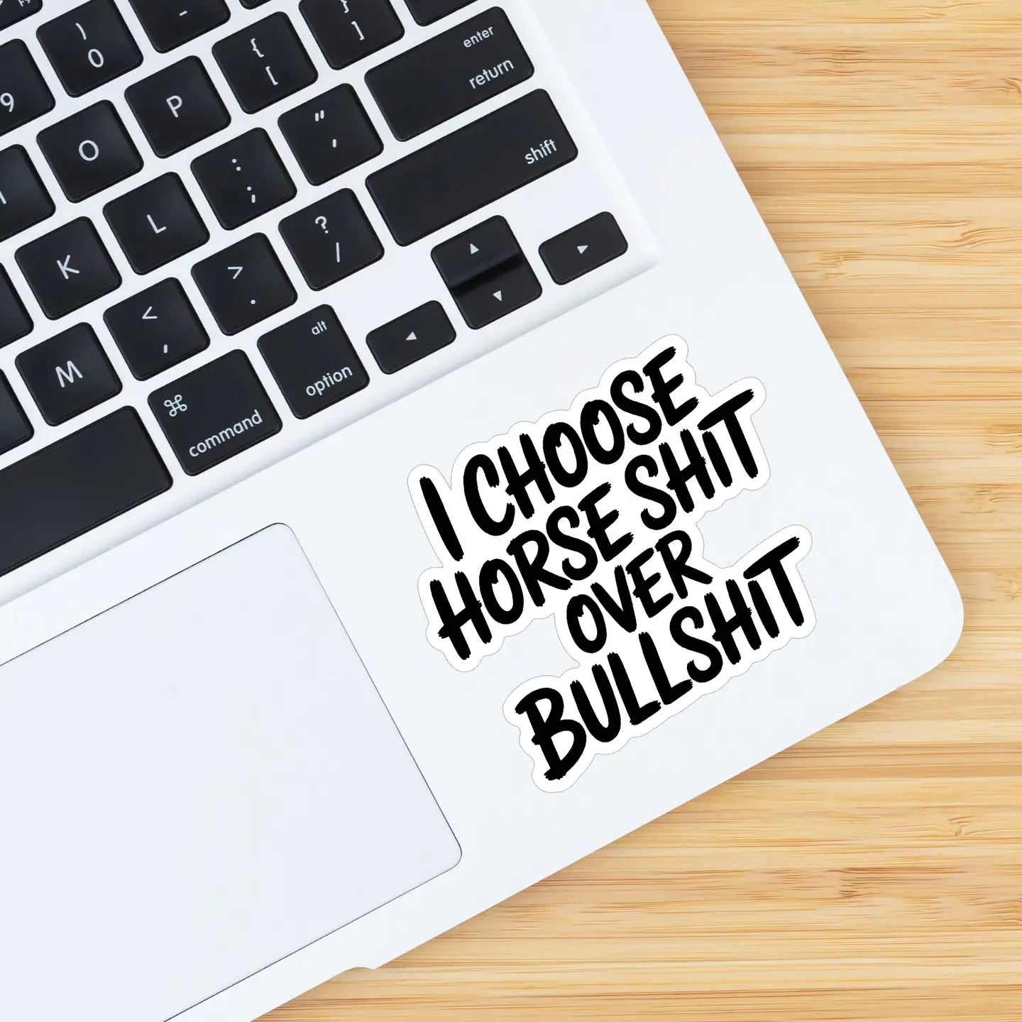 MyFancyPony Equestrian Horse Sticker -Waterproof- Horse Shit Over Bullshit