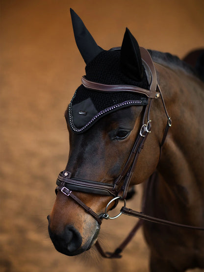 Equestrian Stockholm Ear Bonnet Modern Crystal
Black - Full - Riders Choice Supply Co