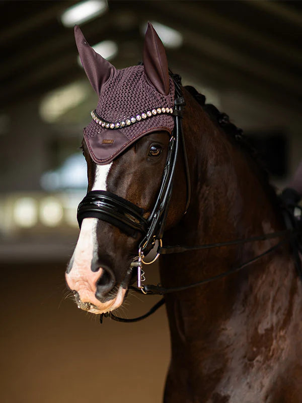 Equestrian Stockholm Ear Bonnet Moonless Night - Full - Riders Choice Supply Co