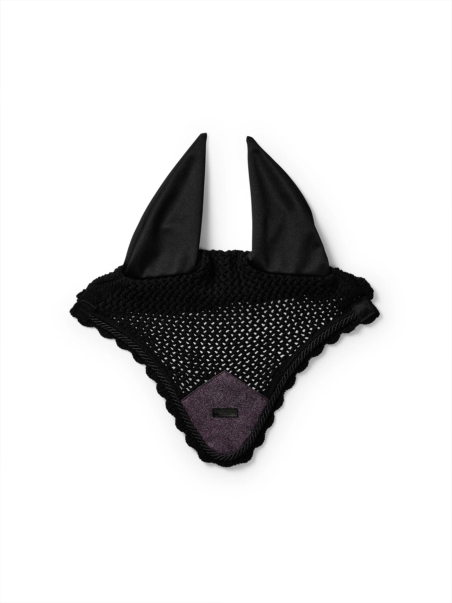 Equestrian Stockholm Ear Bonnet Purple Glimmer - Full - Riders Choice Supply Co