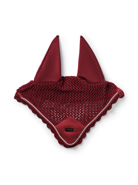 Equestrian Stockholm Ear Bonnet Bordeaux - Full - Riders Choice Supply Co