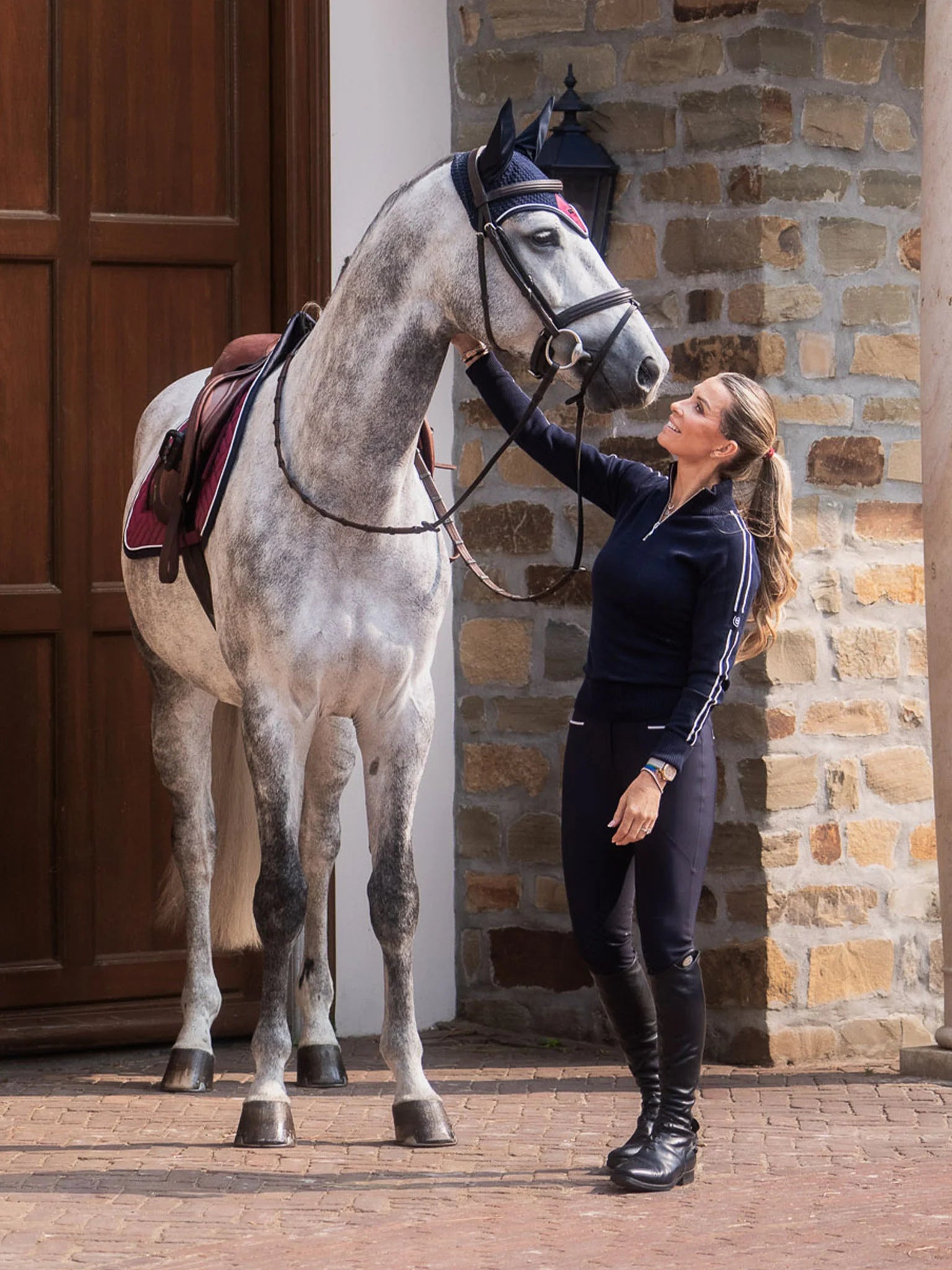 Equestrian Stockholm Ear Bonnet Modern Luxe - Full - Riders Choice Supply Co