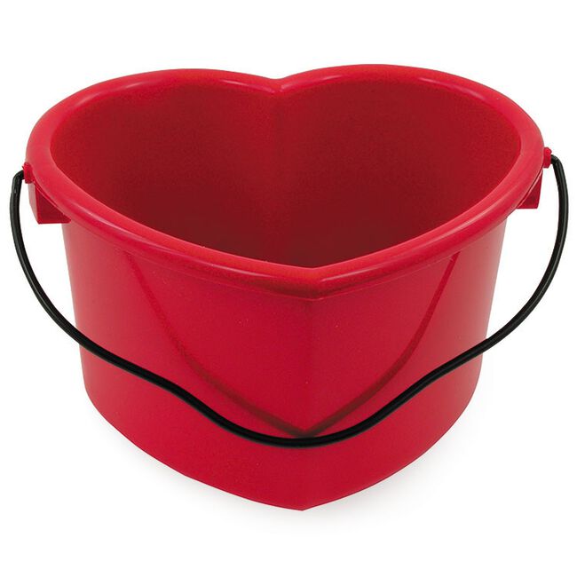 Red Heart Shaped 6 Quart Pail