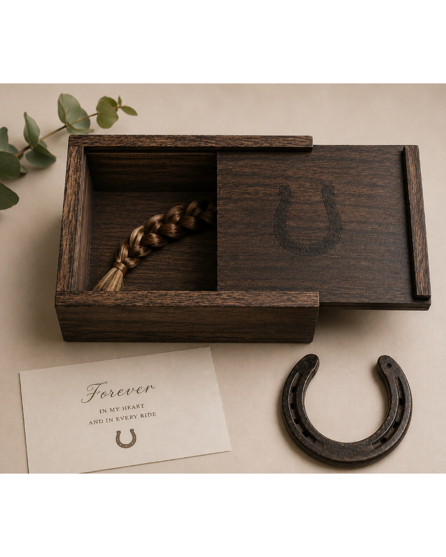 Horse Keepsake Wood Box