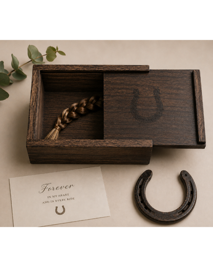Horse Keepsake Wood Box