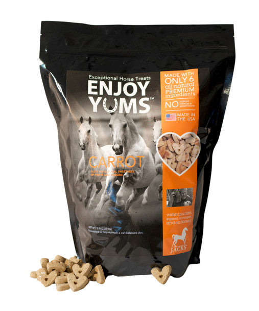 Enjoy Yums Horse Treats, Carrot Flavor, 5 Lbs - Riders Choice Supply Co