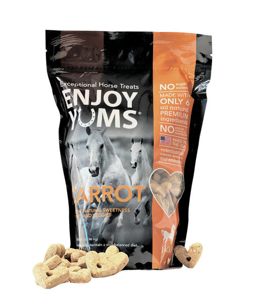 Enjoy Yums Horse Treats Carrot Flavor 1 Lb - Riders Choice Supply Co