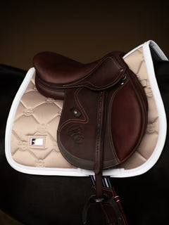Equestrian Stockholm Jump Saddle Pad Sand - Full