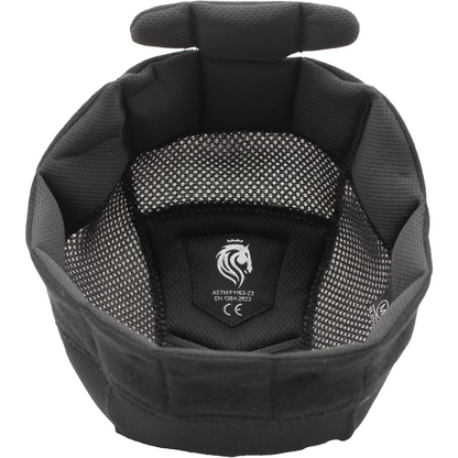 Equinavia Crown MIPS Riding Helmet, Black/Silver Crystal