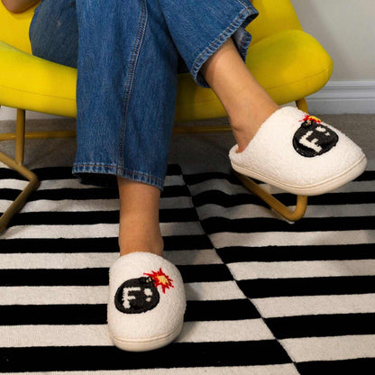 Dreamers & Schemers F Bomb Slippers