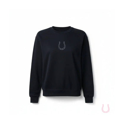 Fortuna Horseshoe Black Sweatshirt