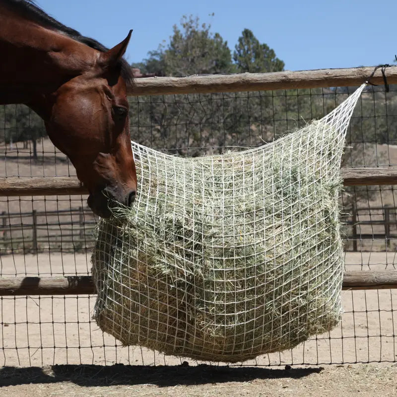 Freedom Feeder Extended Day Net - Slow Feed Hay Net - 2 String Bale - 3 Size Mesh Options - Riders Choice Supply Co
