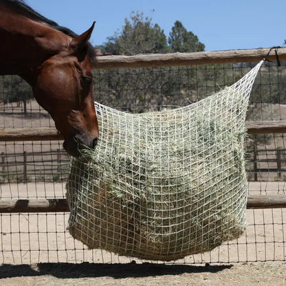 Freedom Feeder Extended Day Net - Slow Feed Hay Net - 2 String Bale - 3 Size Mesh Options - Riders Choice Supply Co