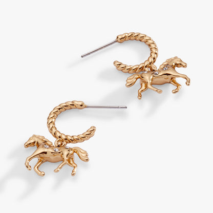 Horse Huggie Hoop Earrings - Riders Choice Supply Co