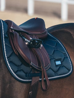 Equestrian Stockholm Jump Saddle Pad Midnight Blue - Full