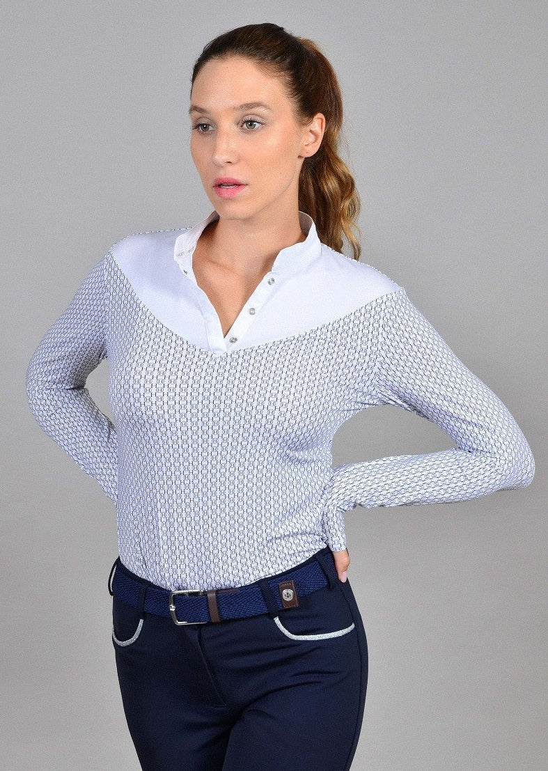 Cognac Womens Long Sleeve Competition Shirt - Riders Choice Supply Co