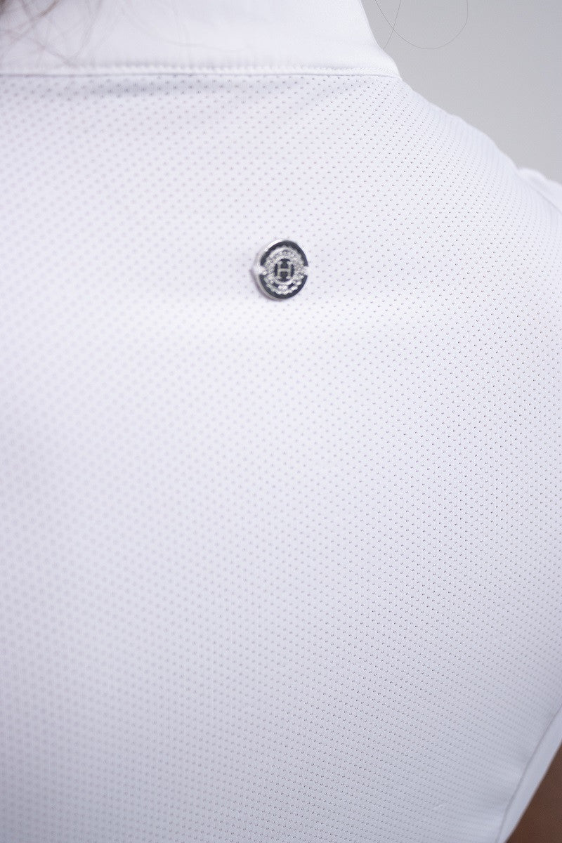 Paola - Womens Competion Shirt in White Long Sleeve - Riders Choice Supply Co