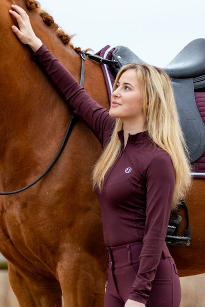 Tess - Long Sleeve Technical Riding Polo - Riders Choice Supply Co