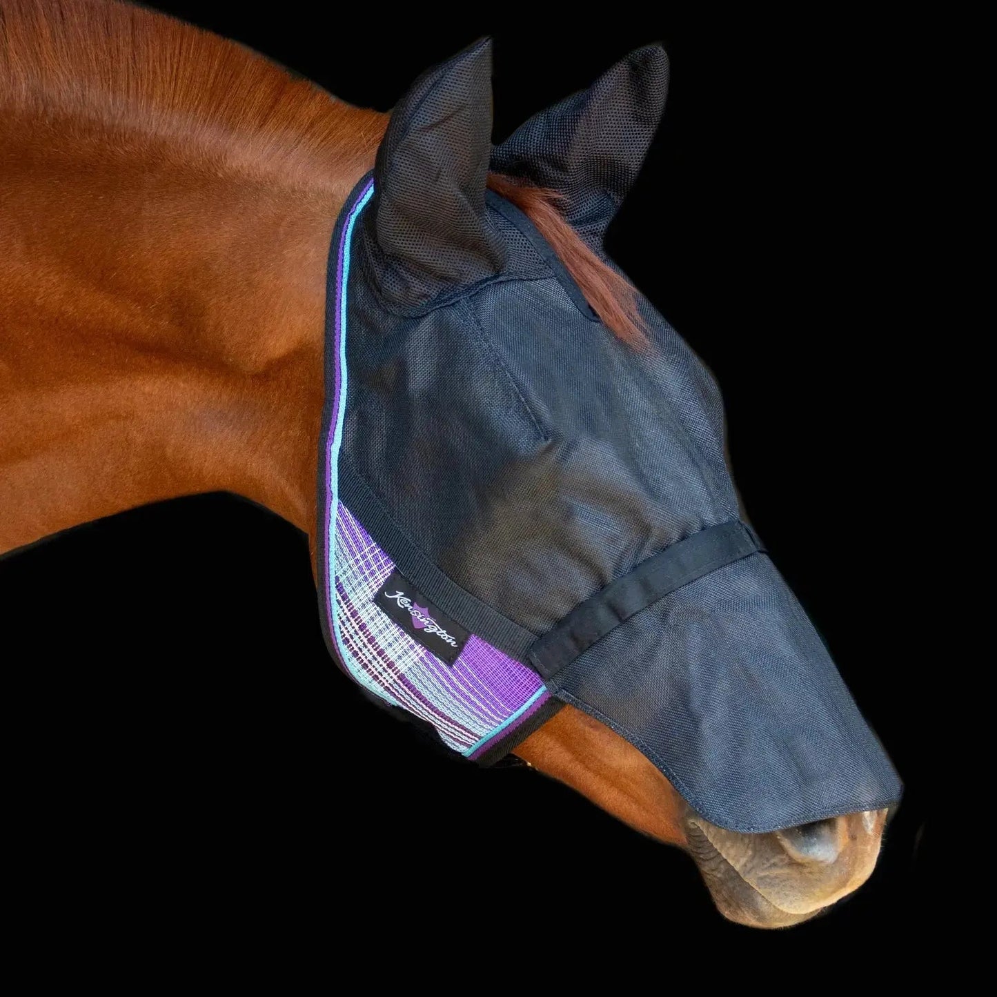 UViator CatchMask Fly Mask with Long Nose, Ears & 90% UV Protection - Riders Choice Supply Co