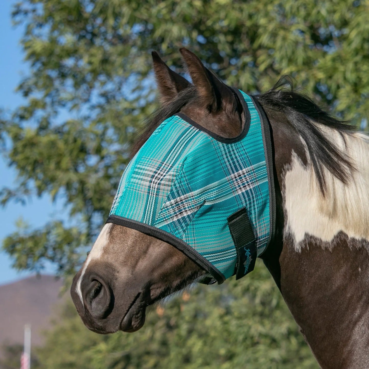 Fly Mask with 73% UV Protection - Open Top Design - Riders Choice Supply Co