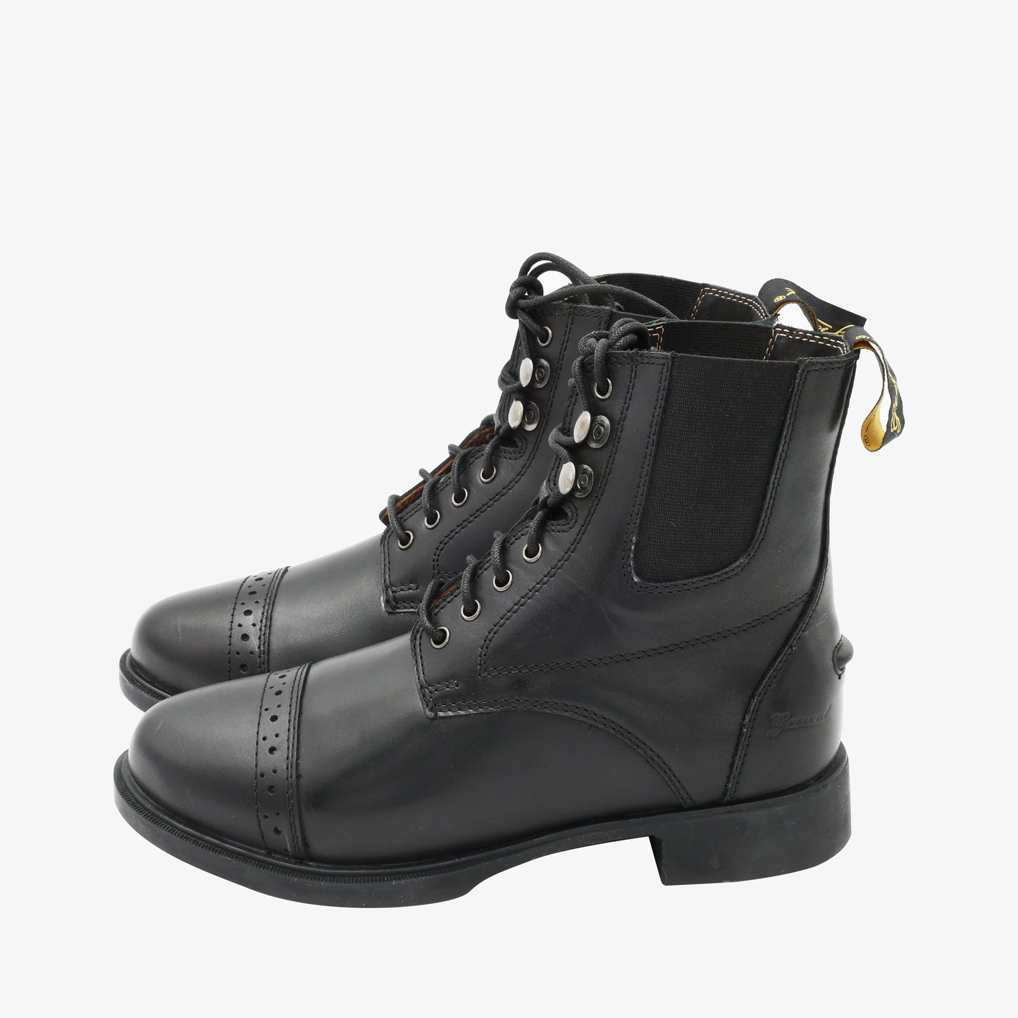 Lace-Up Leather Paddock Boots