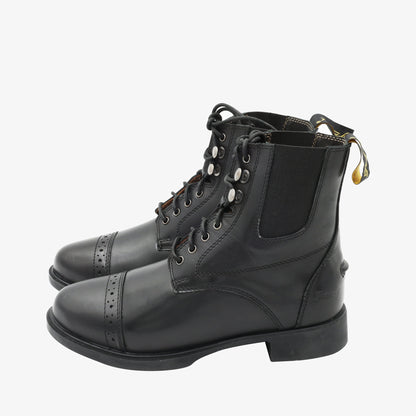 Lace-Up Leather Paddock Boots