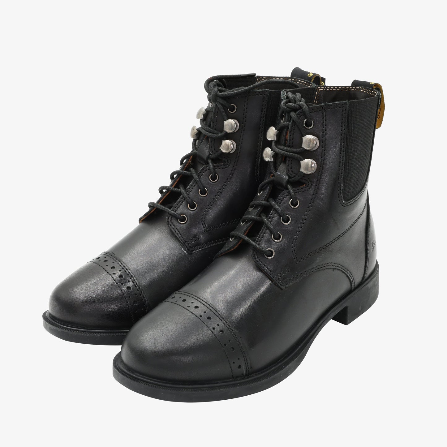 Lace-Up Leather Paddock Boots