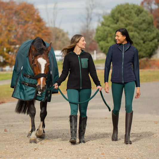 Equinavia Astrid Silicone Knee Patch Breeches - Dark Green - US Size 28 - Riders Choice Supply Co
